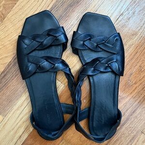 Khaite braided leather sandals (size 5.5)